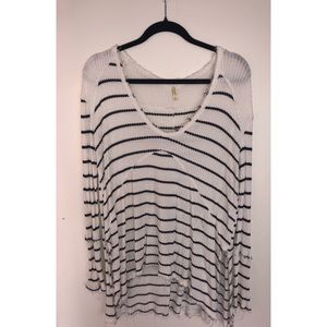 FREE PEOPLE Waffle Knit Sweater